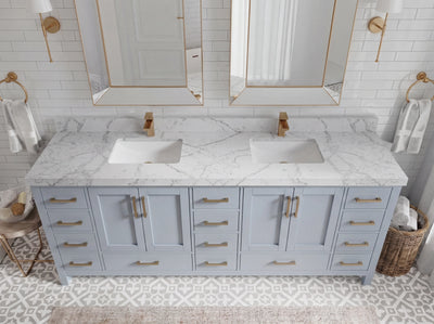 Malibu 84 in. W x 22 in. D Double Sink Bathroom Vanity