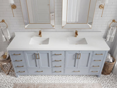 Malibu 84 in. W x 22 in. D Double Sink Bathroom Vanity