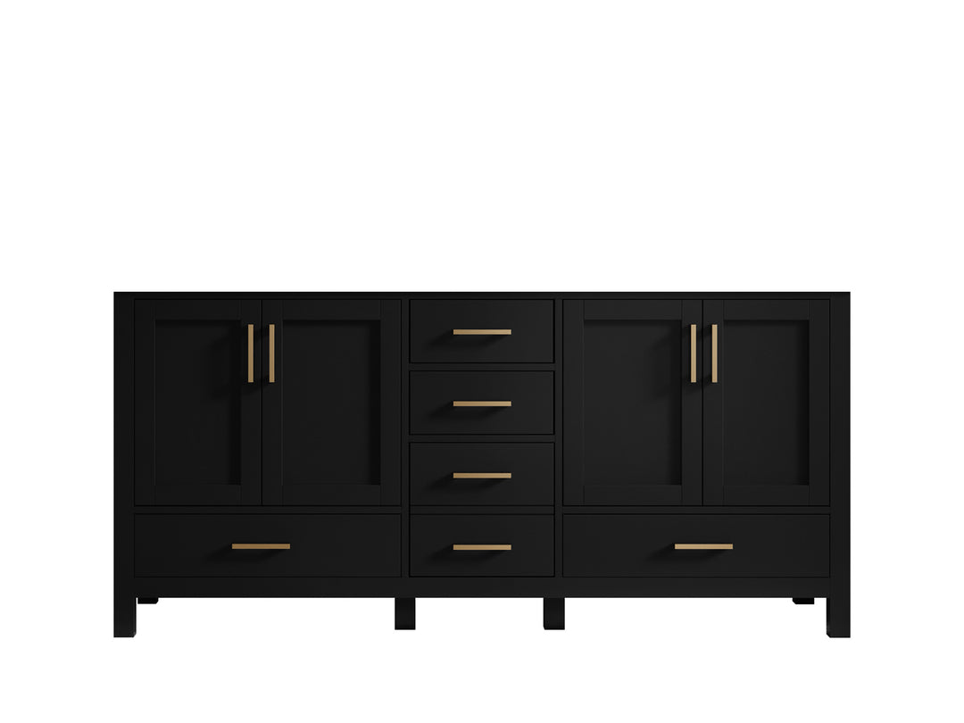 Malibu 72 in. W x 22 in. D Double Sink Bathroom Vanity