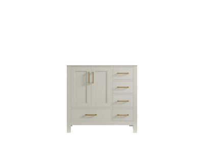Malibu 36 in. W x 22 in. D Left Offset Sink Bathroom Vanity