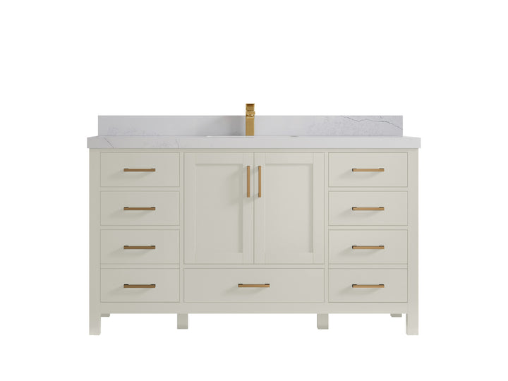 Malibu 60 in. W x 22 in. D Single Sink Bathroom Vanity - photo 1