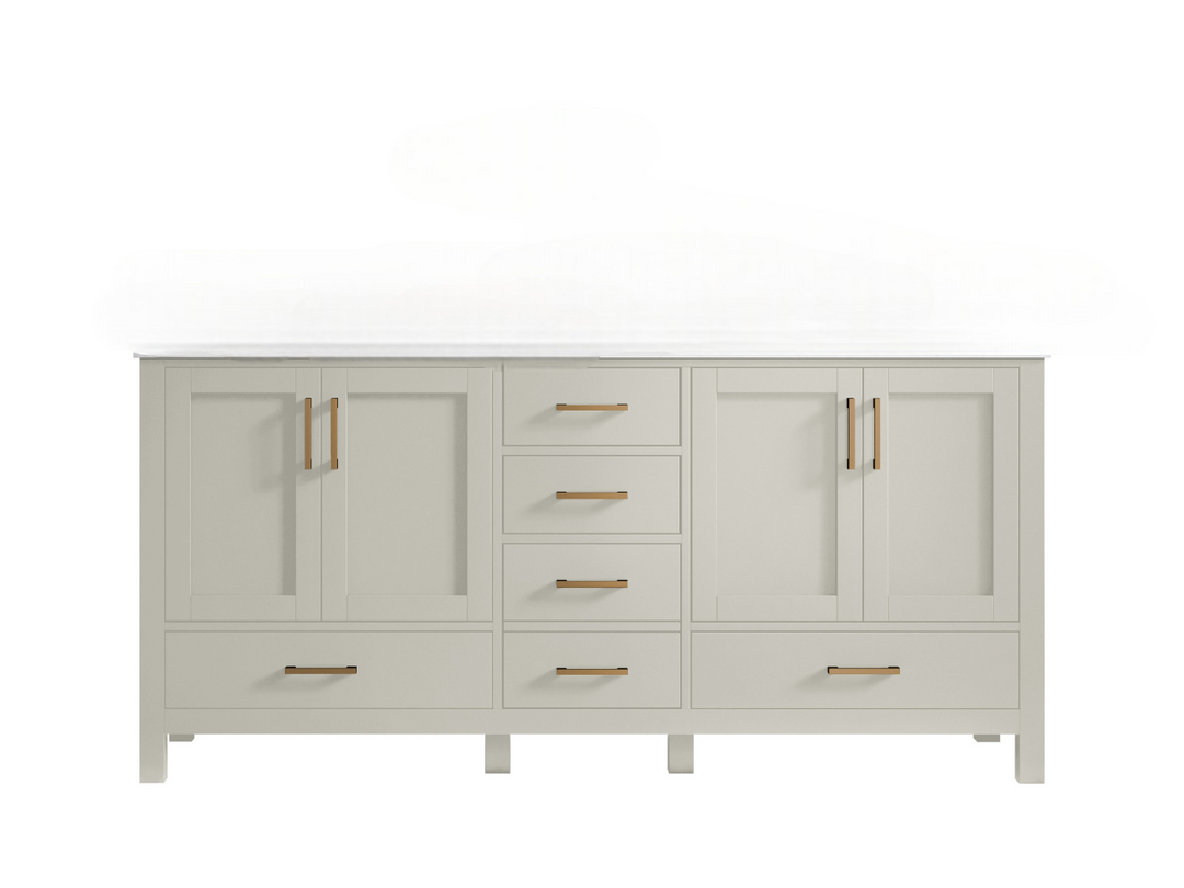 Malibu 72 in. W x 22 in. D Double Sink Bathroom Vanity