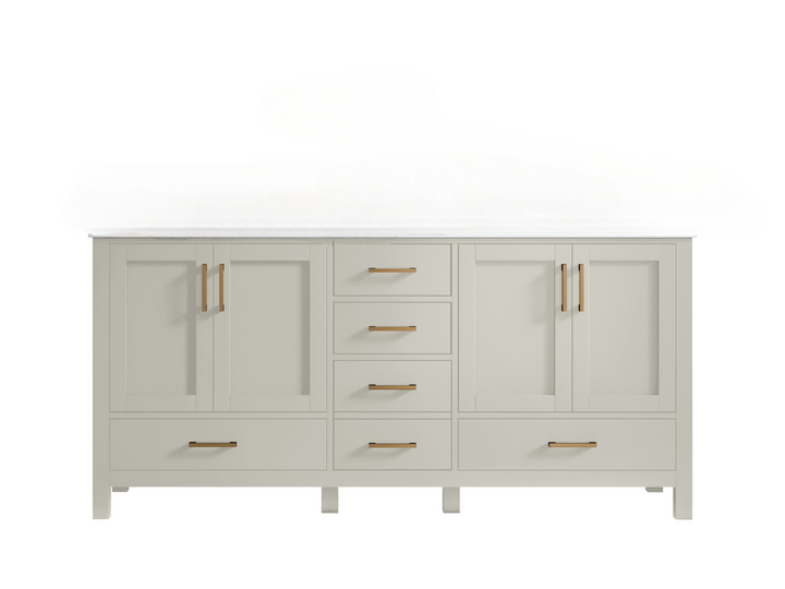 Malibu 72 in. W x 22 in. D Double Sink Bathroom Vanity - photo 6
