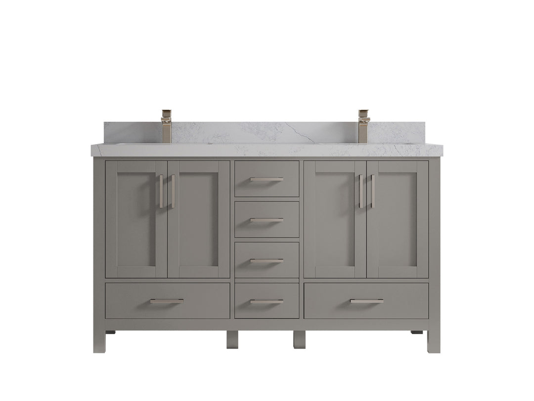 Malibu 60 in. W x 22 in. D Double Sink Bathroom Vanity