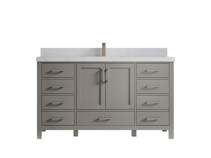 Malibu 60 in. W x 22 in. D Single Sink Bathroom Vanity - photo 1