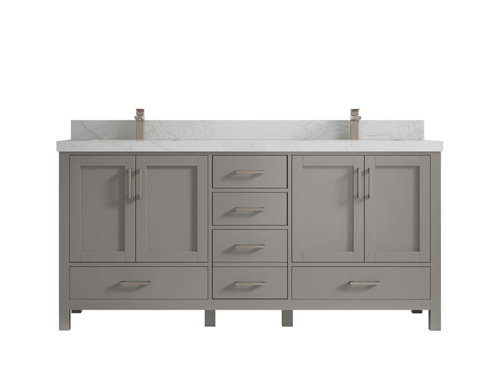 Malibu 72 in. W x 22 in. D Double Sink Bathroom Vanity - photo 1