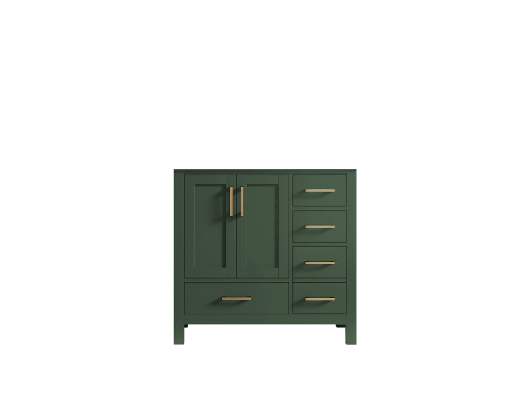 Malibu 36 in. W x 22 in. D Left Offset Sink Bathroom Vanity