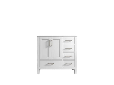 Malibu 36 in. W x 22 in. D Left Offset Sink Bathroom Vanity