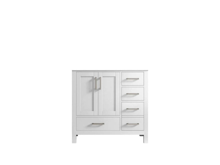 Malibu 36 in. W x 22 in. D Left Offset Sink Bathroom Vanity - photo 51
