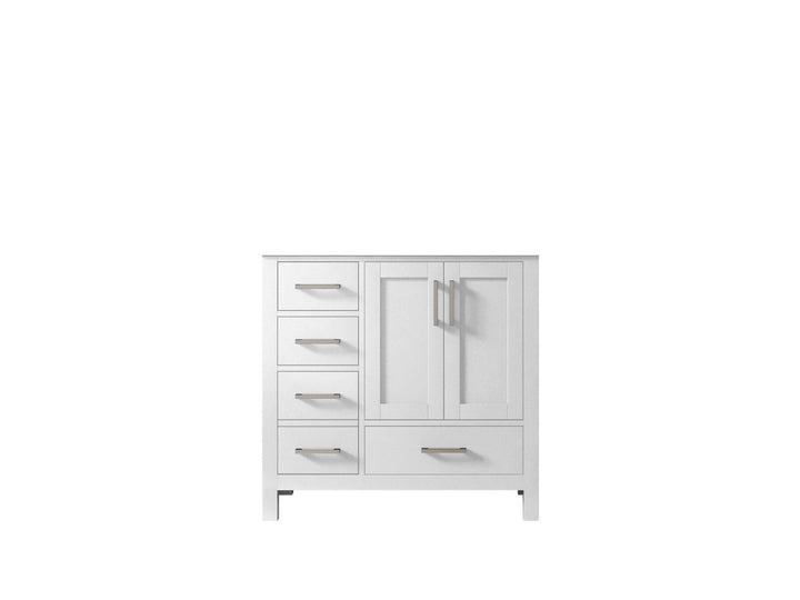 Malibu 36 in. W x 22 in. D Right Offset Sink Bathroom Vanity - photo 51