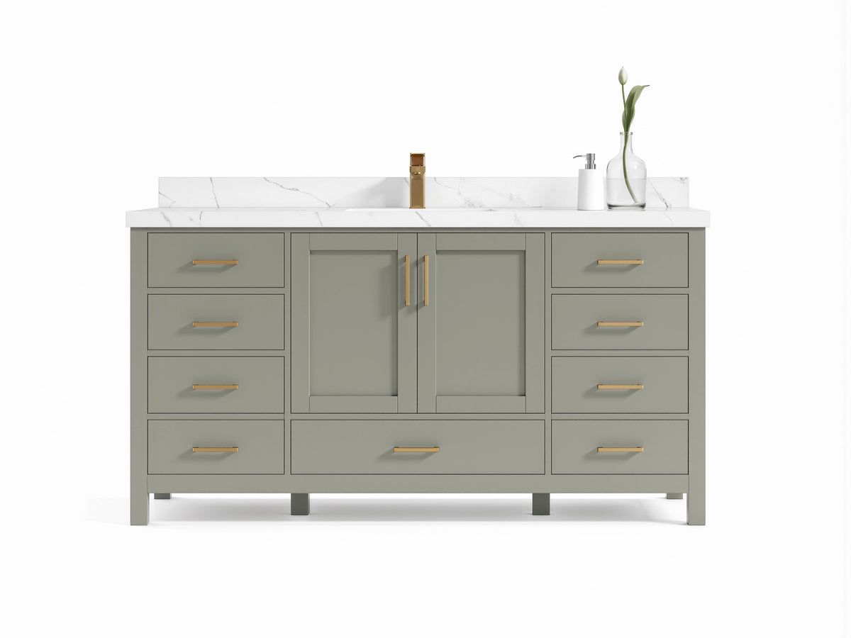 Malibu 72 in. W x 22 in. D Single Sink Bathroom Vanity