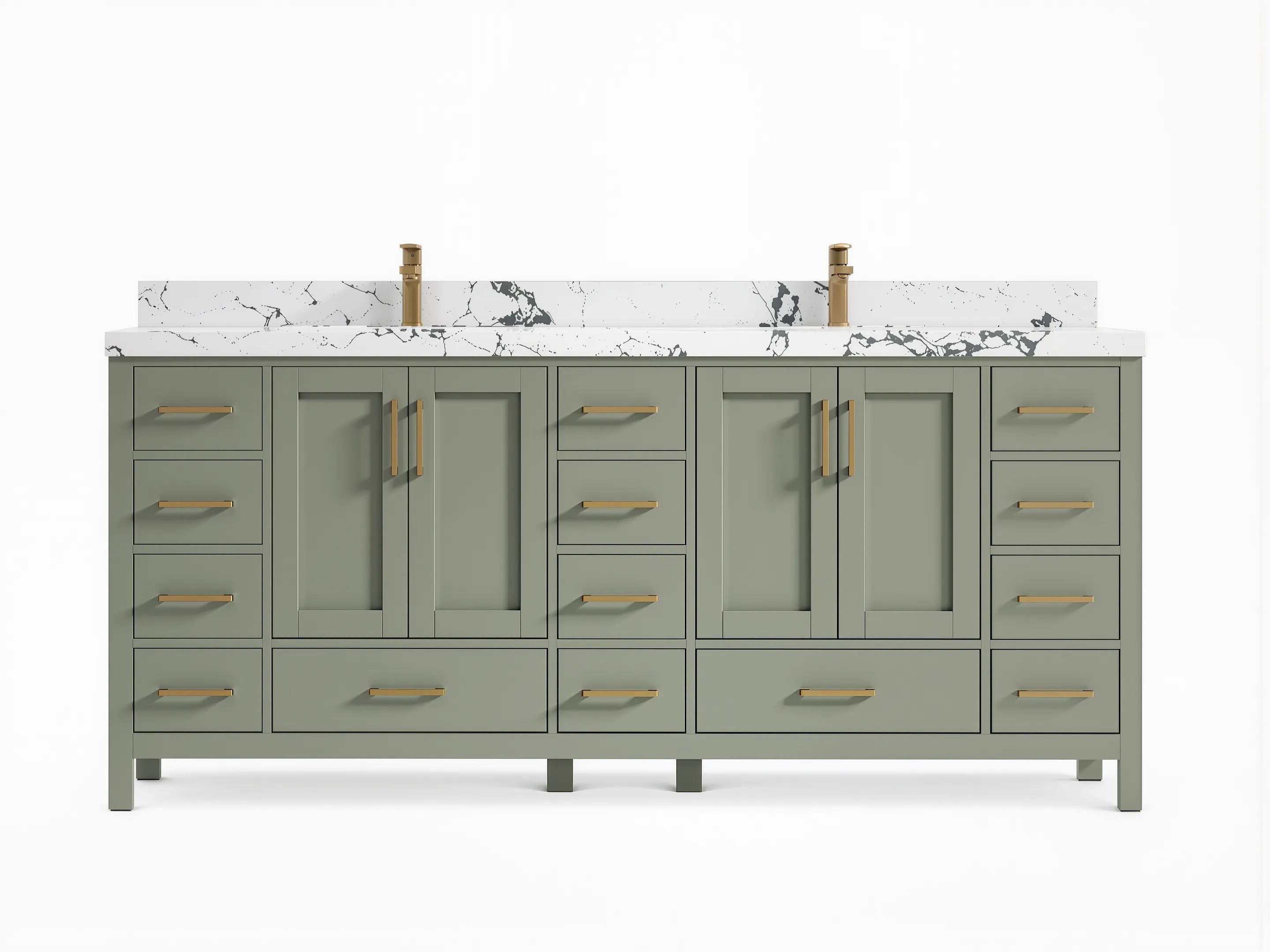 Malibu 80 in. W x 22 in. D Double Sink Bathroom Vanity