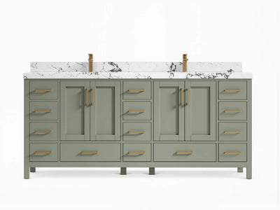 Malibu 80 in. W x 22 in. D Double Sink Bathroom Vanity