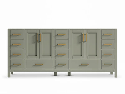 Malibu 80 in. W x 22 in. D Double Sink Bathroom Vanity