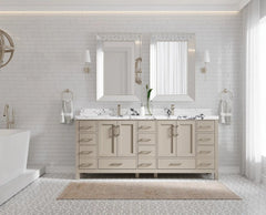 Malibu 80 in. W x 22 in. D Double Sink Bathroom Vanity - photo 4