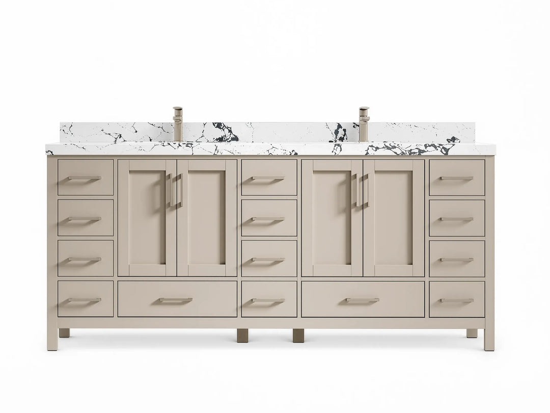 Bathroom Vanities - Double Sink - Bathroom Vanity size 80 IN and up - Birch Wood - photo 9