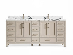 Malibu 80 in. W x 22 in. D Double Sink Bathroom Vanity - photo 1