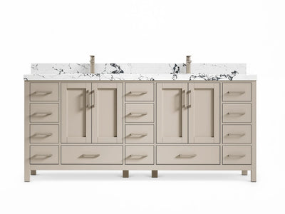 Malibu 80 in. W x 22 in. D Double Sink Bathroom Vanity