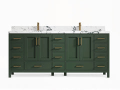 Malibu 80 in. W x 22 in. D Double Sink Bathroom Vanity - photo 1