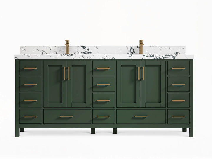 Malibu 80 in. W x 22 in. D Double Sink Bathroom Vanity - photo 1