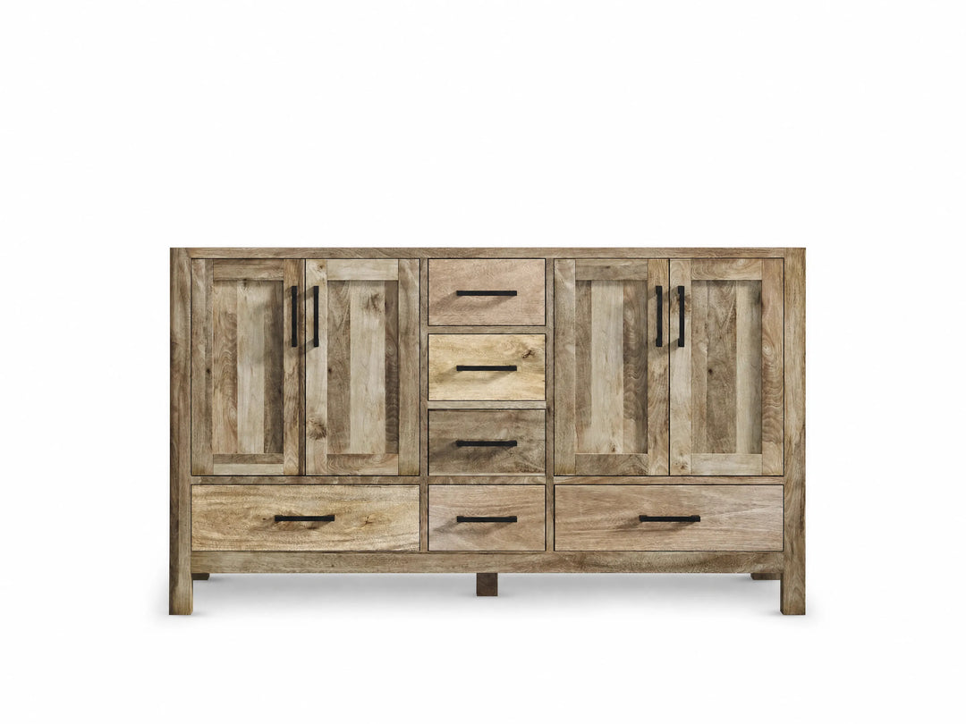 Malibu Mango Wood 60 in. W x 22 in. D Double Sink Bathroom Vanity | 
              
                Natural Mango
                
                  
             - MLB_MG_NTR_WHQZ_60D - photo №30
