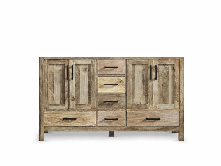 Malibu Mango Wood 60 in. W x 22 in. D Double Sink Bathroom Vanity - photo 30