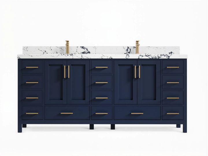 Malibu 80 in. W x 22 in. D Double Sink Bathroom Vanity - photo 1