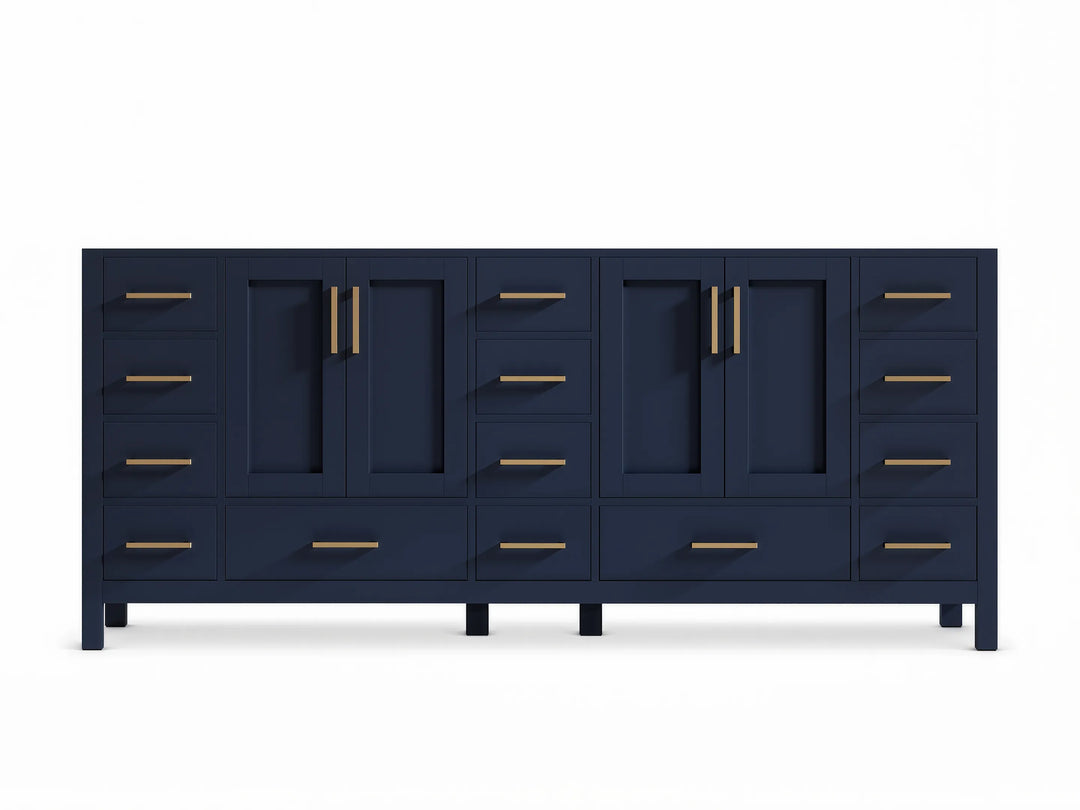 Malibu 80 in. W x 22 in. D Double Sink Bathroom Vanity | 
              
                Navy Blue
                
                  
             - MLB_NB_WHQZ_80D - photo №12