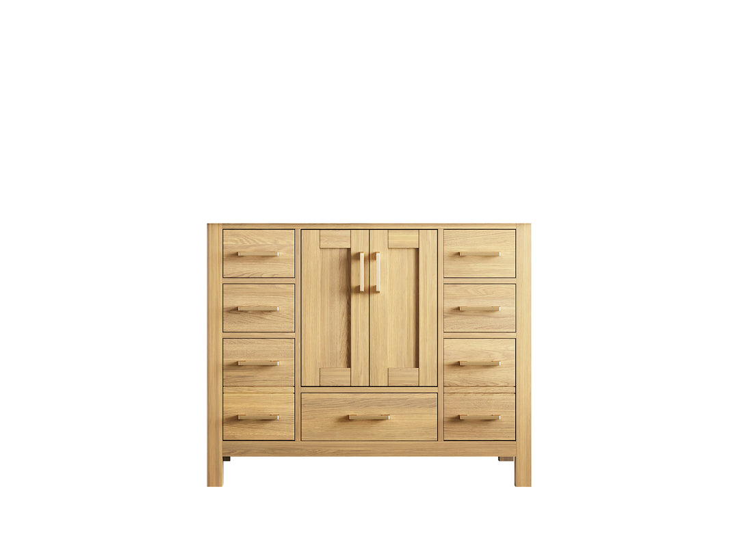 Malibu White Oak 42 in. W x 22 in. D Single Sink Bathroom Vanity