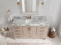 Malibu 60 in. W x 22 in. D Single Sink Bathroom Vanity - photo 5