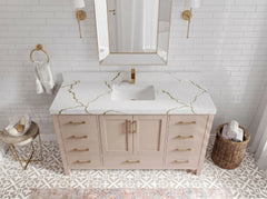 Malibu 60 in. W x 22 in. D Single Sink Bathroom Vanity - photo 6
