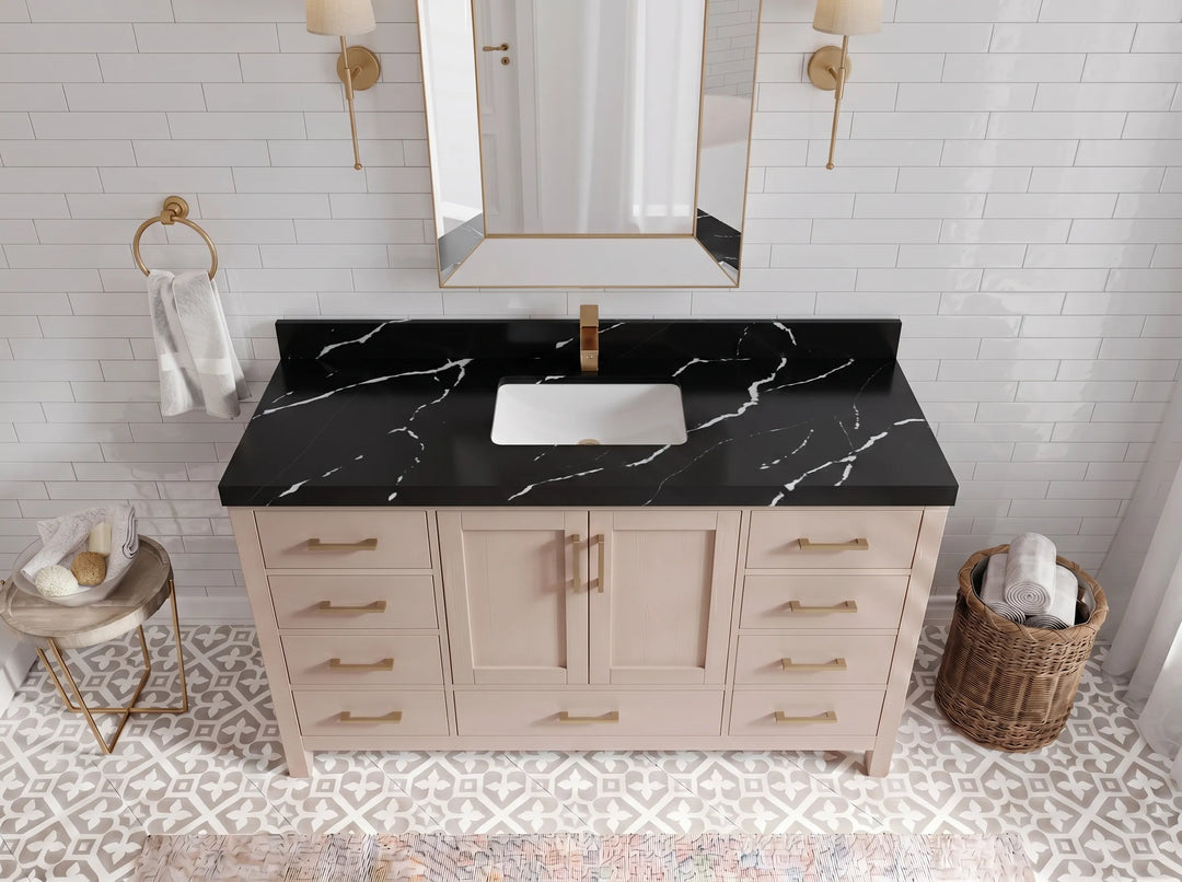 Malibu 60 in. W x 22 in. D Single Sink Bathroom Vanity | 
              
                Pink
                
                  
             - MLB_PNK_PNK_WHQZ_60S - photo №7