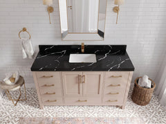 Malibu 60 in. W x 22 in. D Single Sink Bathroom Vanity - photo 7