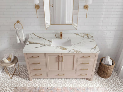 Malibu 60 in. W x 22 in. D Single Sink Bathroom Vanity