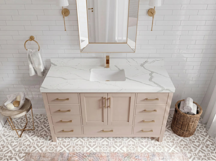 Malibu 60 in. W x 22 in. D Single Sink Bathroom Vanity - photo 9