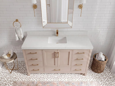 Malibu 60 in. W x 22 in. D Single Sink Bathroom Vanity