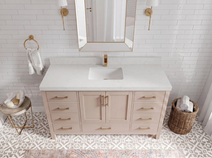 Malibu 60 in. W x 22 in. D Single Sink Bathroom Vanity - photo 13