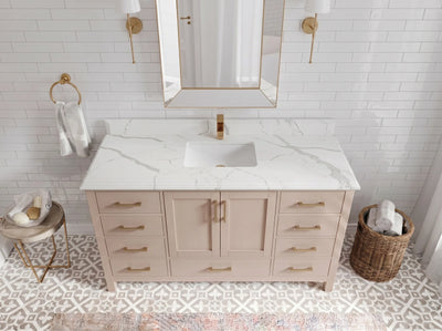 Malibu 60 in. W x 22 in. D Single Sink Bathroom Vanity