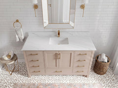 Malibu 60 in. W x 22 in. D Single Sink Bathroom Vanity - photo 25