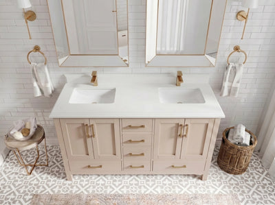 Malibu 60 in. W x 22 in. D Double Sink Bathroom Vanity