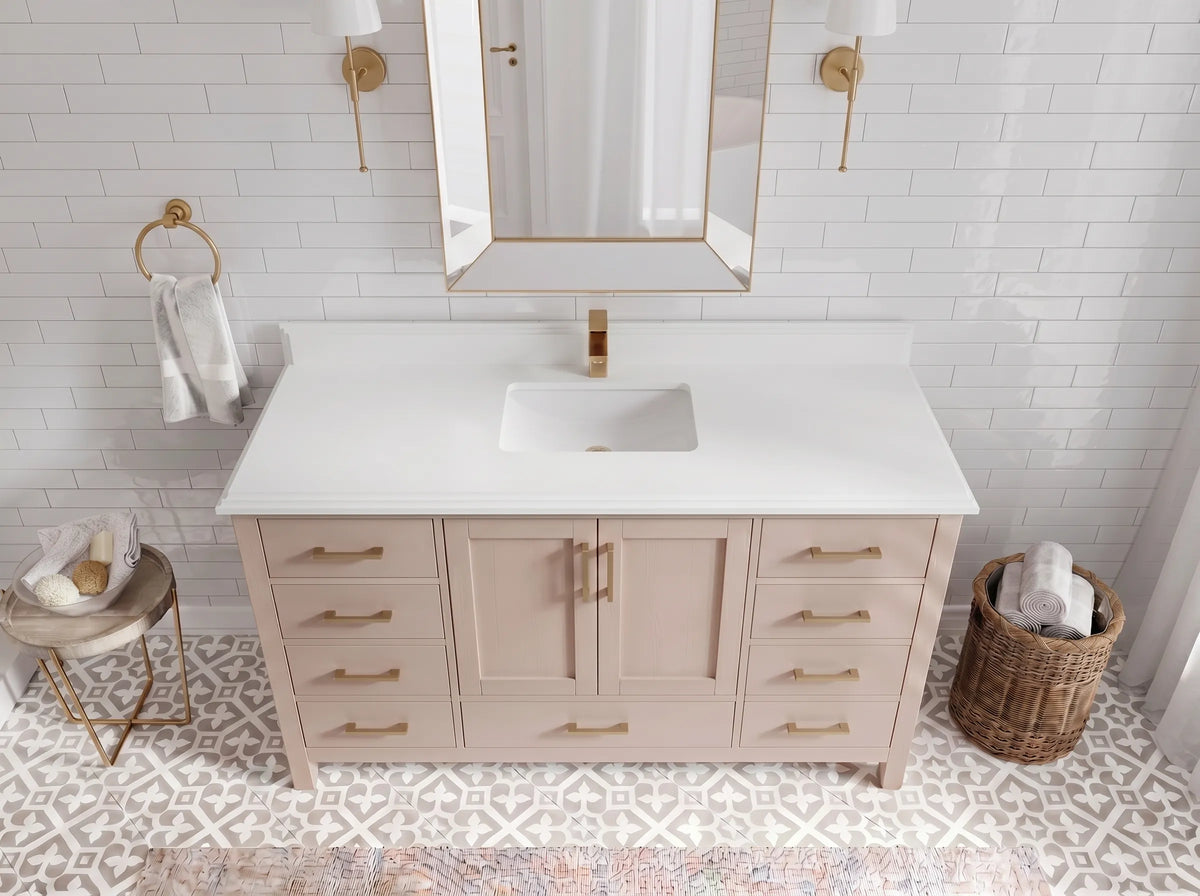 Malibu 60 in. W x 22 in. D Single Sink Bathroom Vanity
