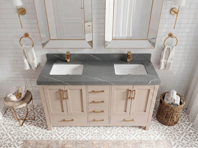 Malibu 60 in. W x 22 in. D Double Sink Bathroom Vanity
