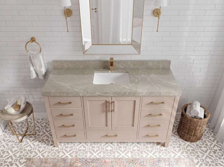 Malibu 60 in. W x 22 in. D Single Sink Bathroom Vanity - photo 16