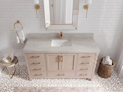 Malibu 60 in. W x 22 in. D Single Sink Bathroom Vanity