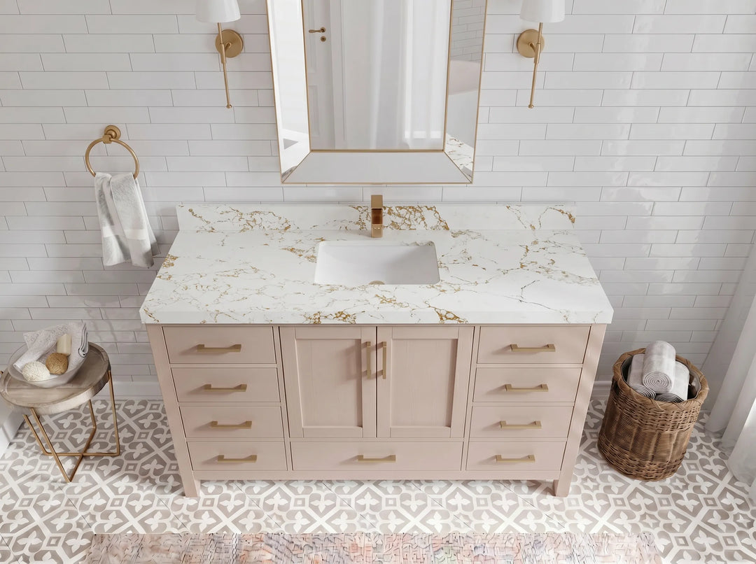 Malibu 60 in. W x 22 in. D Single Sink Bathroom Vanity | 
              
                Pink
                
                  
             - MLB_PNK_PNK_WHQZ_60S - photo №18