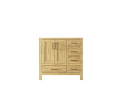 Malibu Teak Wood 36 in. W x 22 in. D Left Offset Sink Bathroom Vanity - photo 6