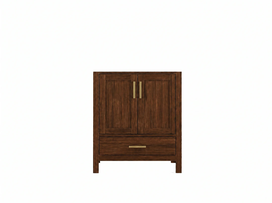 Malibu Teak Wood 30 in. W x 22 in. D Single Sink Bathroom Vanity | 
              
                Dark Walnut Finish Teak
                
                  
             - MLB-TK-CAB-WLN-29 - photo №33