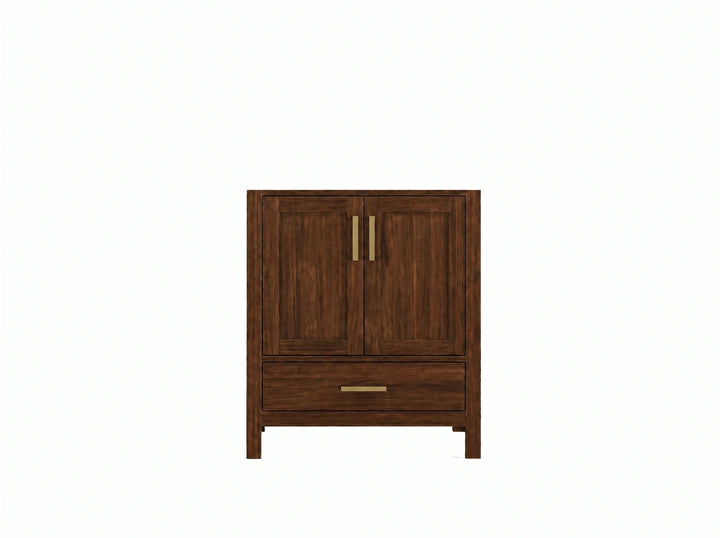 Malibu Teak Wood 30 in. W x 22 in. D Single Sink Bathroom Vanity - photo 33