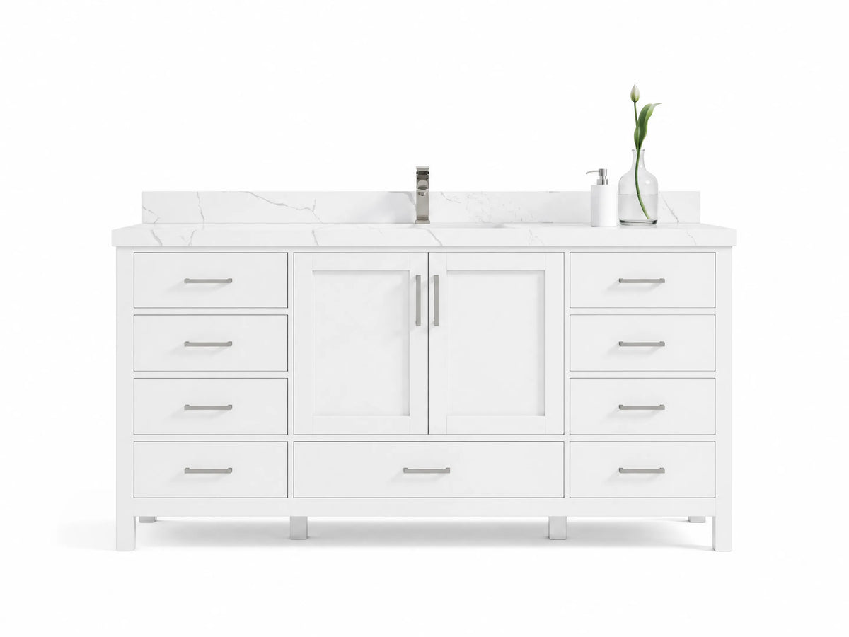 Malibu 72 in. W x 22 in. D Single Sink Bathroom Vanity
