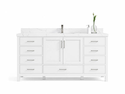 Malibu 72 in. W x 22 in. D Single Sink Bathroom Vanity